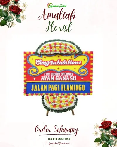 Bunga Papan Congratulation di Garongan